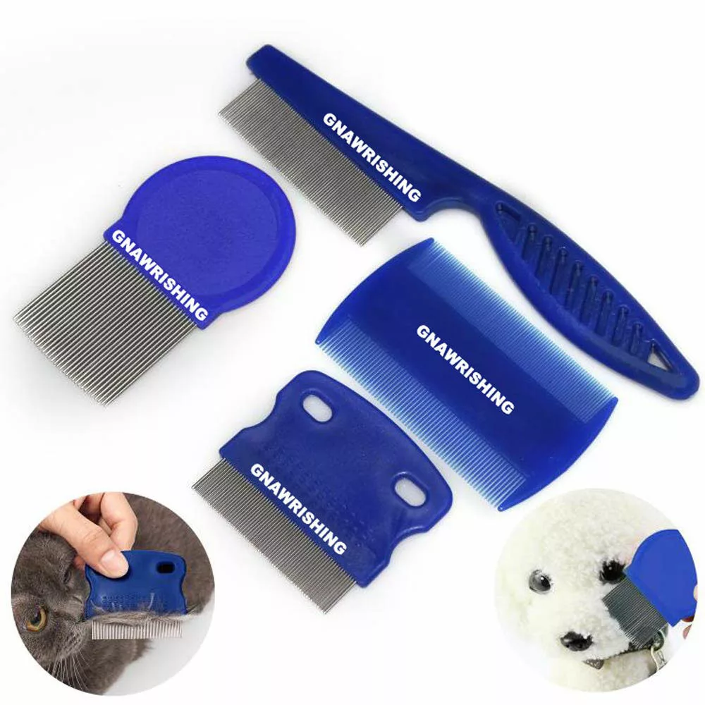 Best Brush For Cats That Hate To Be Brushed: GNAWRISHING Flea Comb for Pets